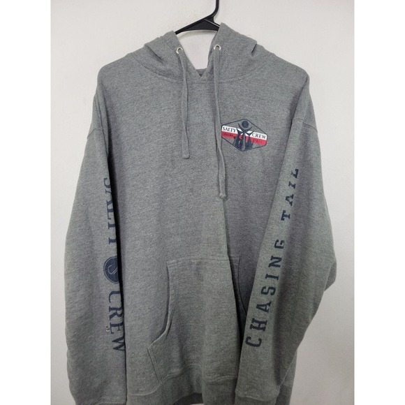 Salty Crew Gray Long Sleeve Hooded Sweatshirt Men's Size Large - Picture 2 of 9